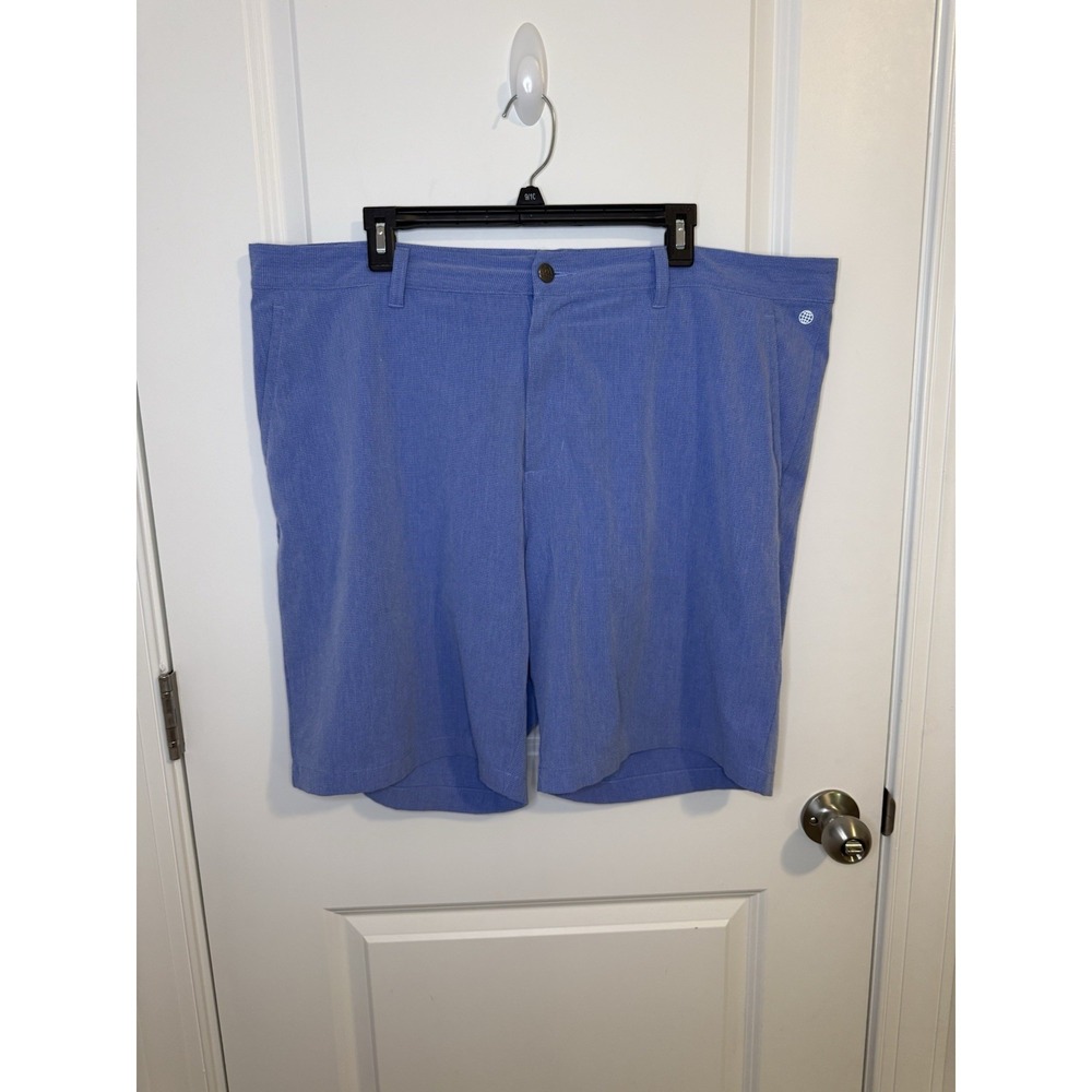 Adidas Ultimate Stretch Golf Shorts Mens Size 40 Blue Textured 8.5" Inseam
